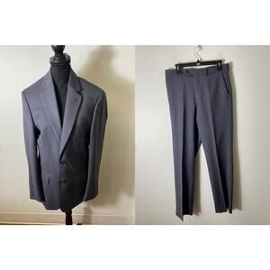 Jos A Bank Grey Suit Size 31 Pant with matching wool jacket